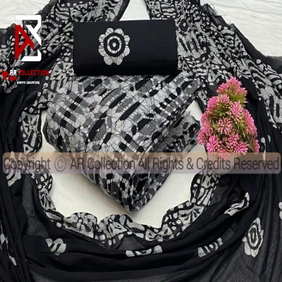 Premium Quality Mom Batik Three Pieces New Design