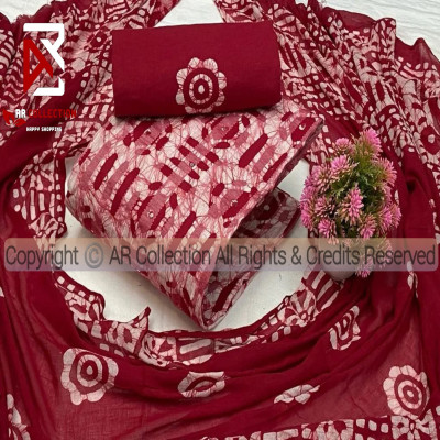 Premium Quality Mom Batik Three Pieces New Design