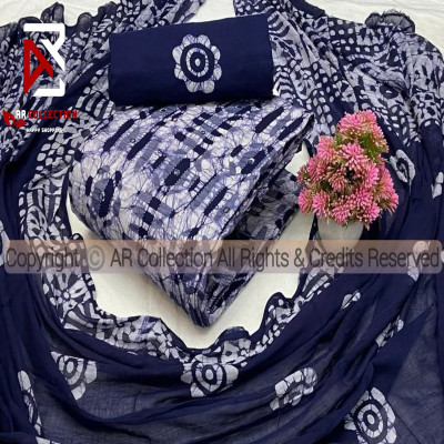 Premium Quality Mom Batik Three Pieces New Design