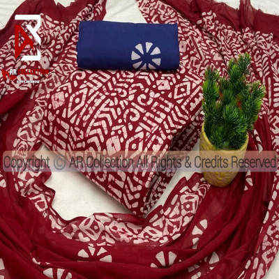 Premium Quality Mom Batik Three Pieces New Design