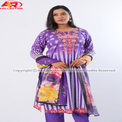 Orginal Pakistani Jom Jom Swiss Cotton Unstitched Three Pieces
