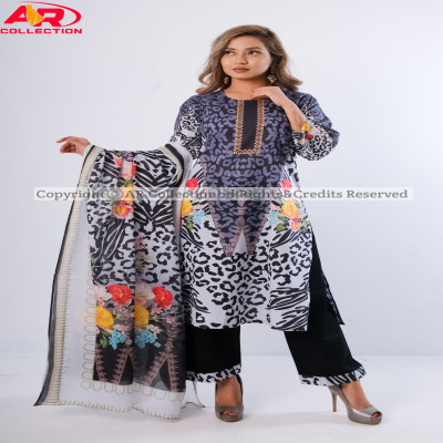 Orginal Pakistani Jom Jom Swiss Cotton Unstitched Three Pieces