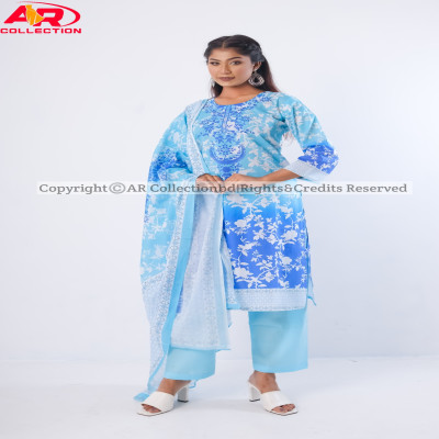 Orginal Pakistani Jom Jom Swiss Cotton Unstitched Three Pieces