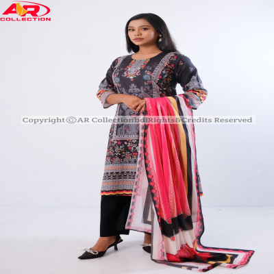Orginal Pakistani Jom Jom Swiss Cotton Unstitched Three Pieces