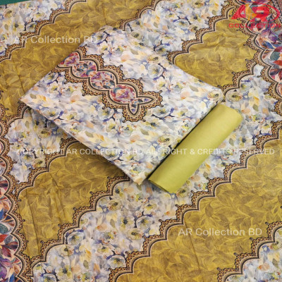 Orginal Pakistani Jom Jom Swiss Cotton Unstitched Three Pieces