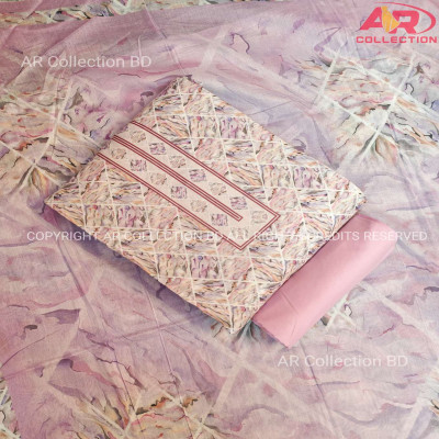 Orginal Pakistani Jom Jom Swiss Cotton Unstitched Three Pieces