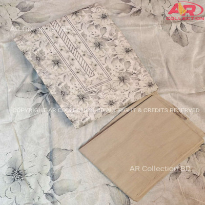 Orginal Pakistani Jom Jom Swiss Cotton Unstitched Three Pieces