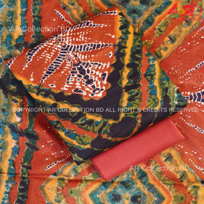 New Exclusive Digital Printed Unstitched VIP Cotton Three Pieces