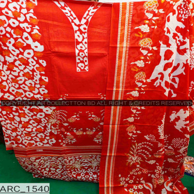 New Exclusive Digital Printed Unstitched VIP Cotton Three Pieces