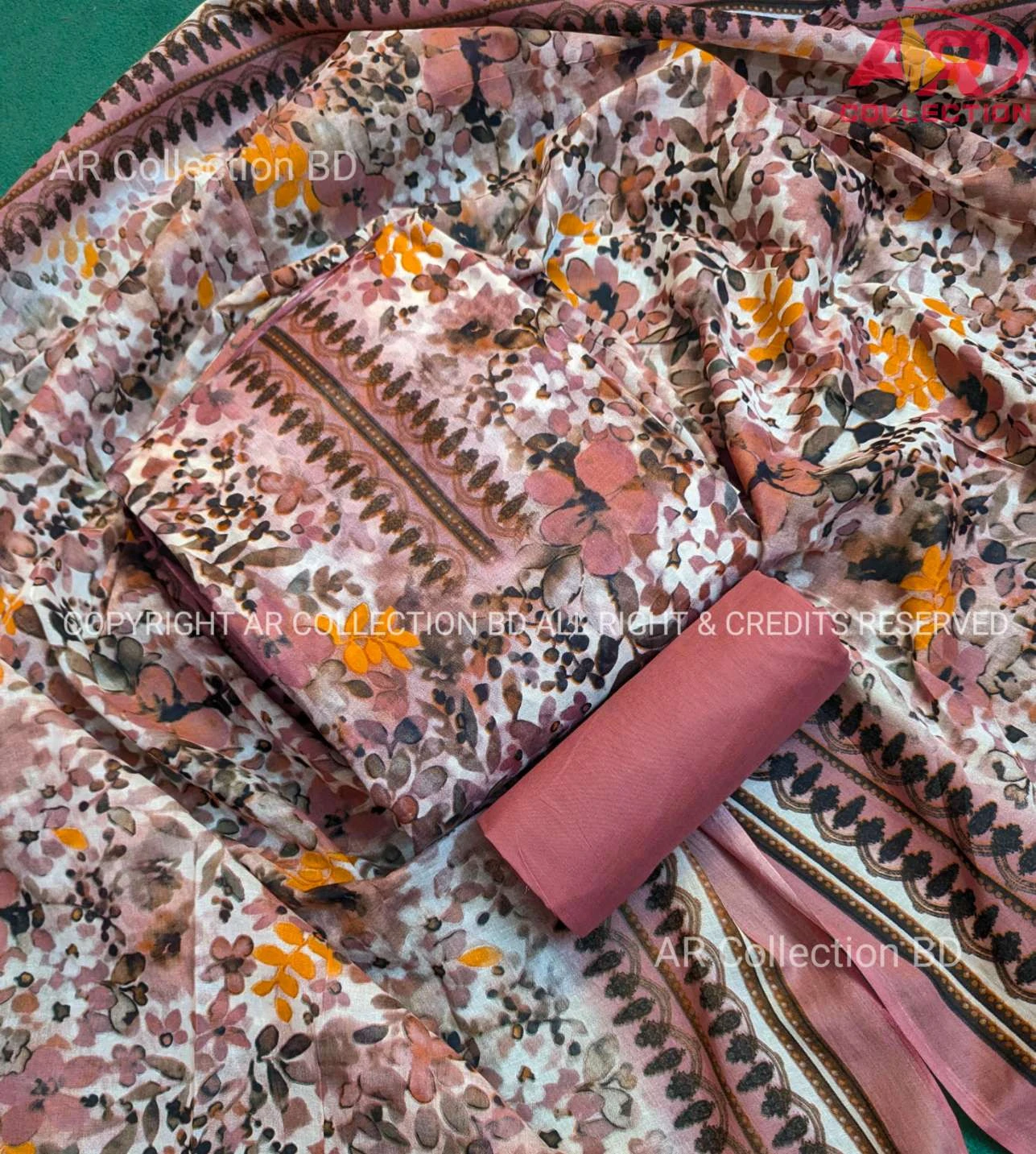 New Exclusive Digital Printed Unstitched VIP Cotton Three Pieces