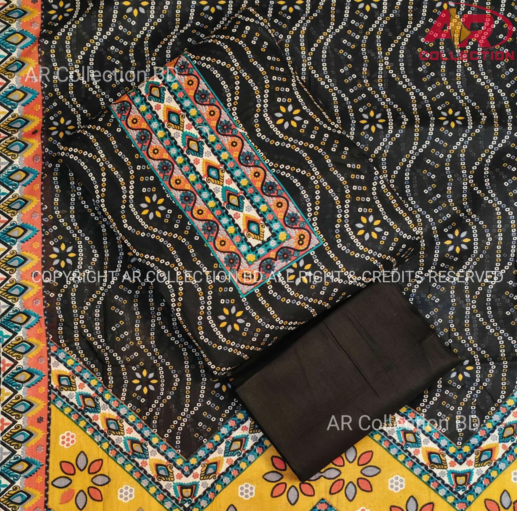 New Exclusive Digital Printed Unstitched VIP Cotton Three Pieces