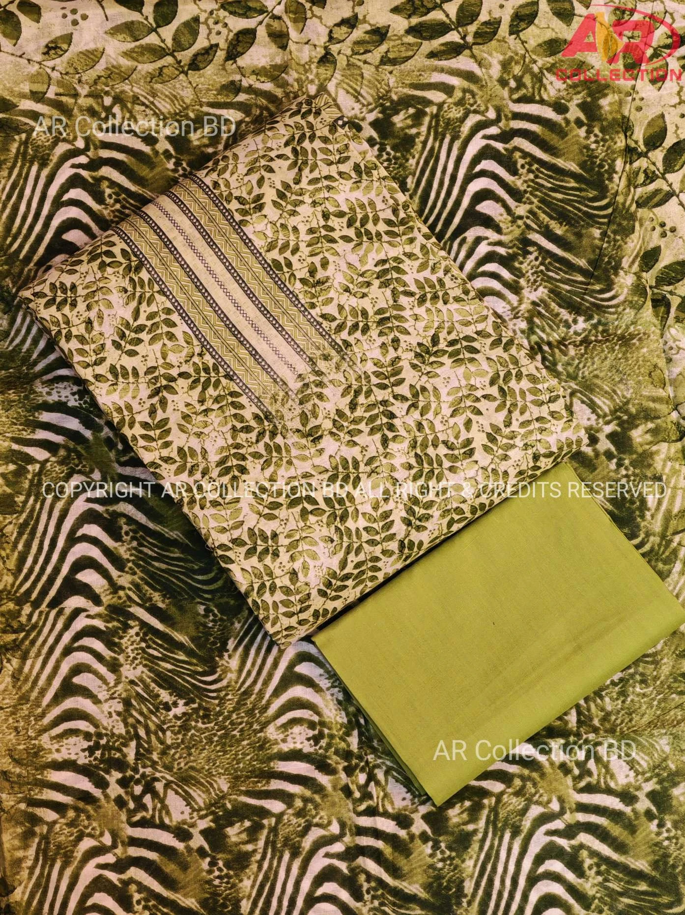 New Exclusive Digital Printed Unstitched VIP Cotton Three Pieces