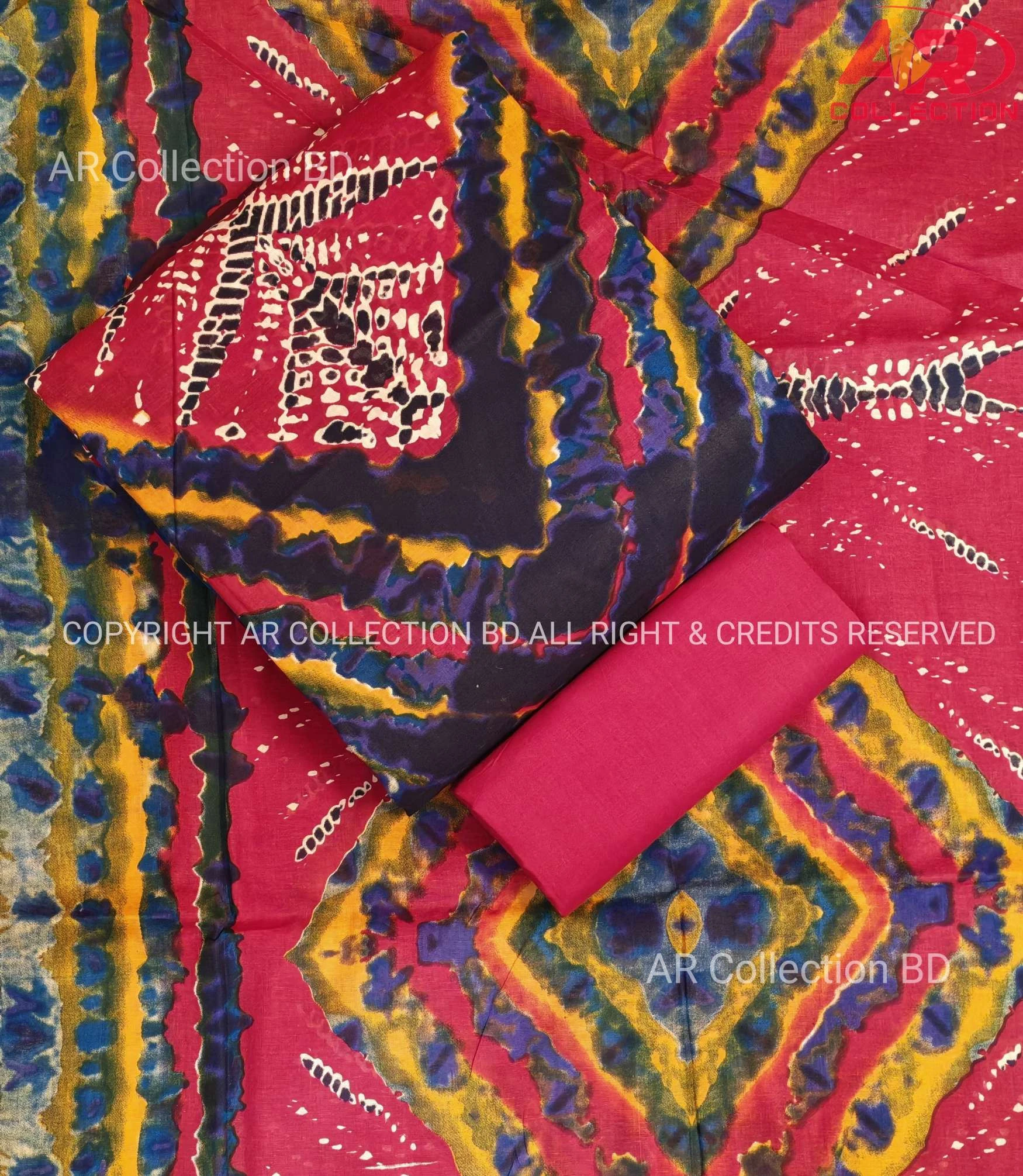 New Exclusive Digital Printed Unstitched VIP Cotton Three Pieces