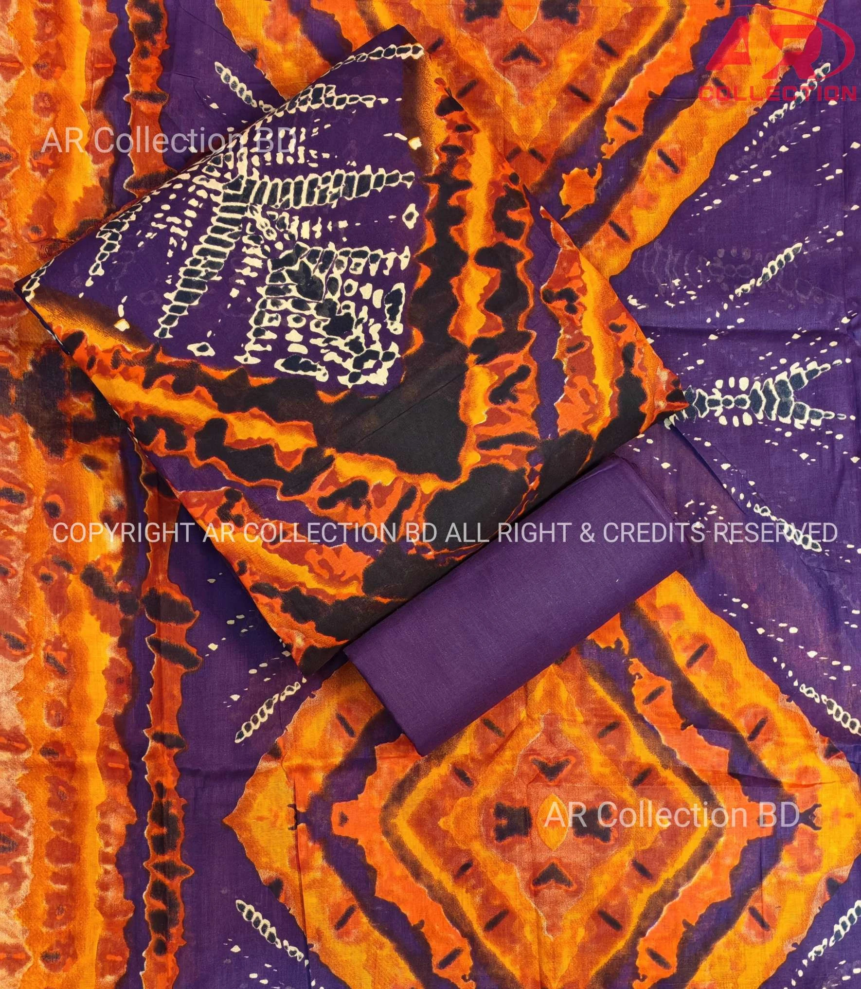 New Exclusive Digital Printed Unstitched VIP Cotton Three Pieces